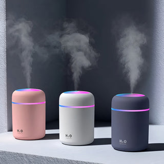 Mini USB Air Humidifier with RGB Night Light | Silent Cool Mist