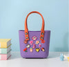 Silicone Tote Bag with Cute Charms