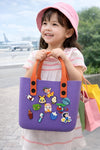 Silicone Tote Bag with Cute Charms