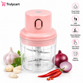 Trulycart Mini USB Rechargeable Electric Food Chopper (250ml)