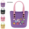 Silicone Tote Bag with Cute Charms