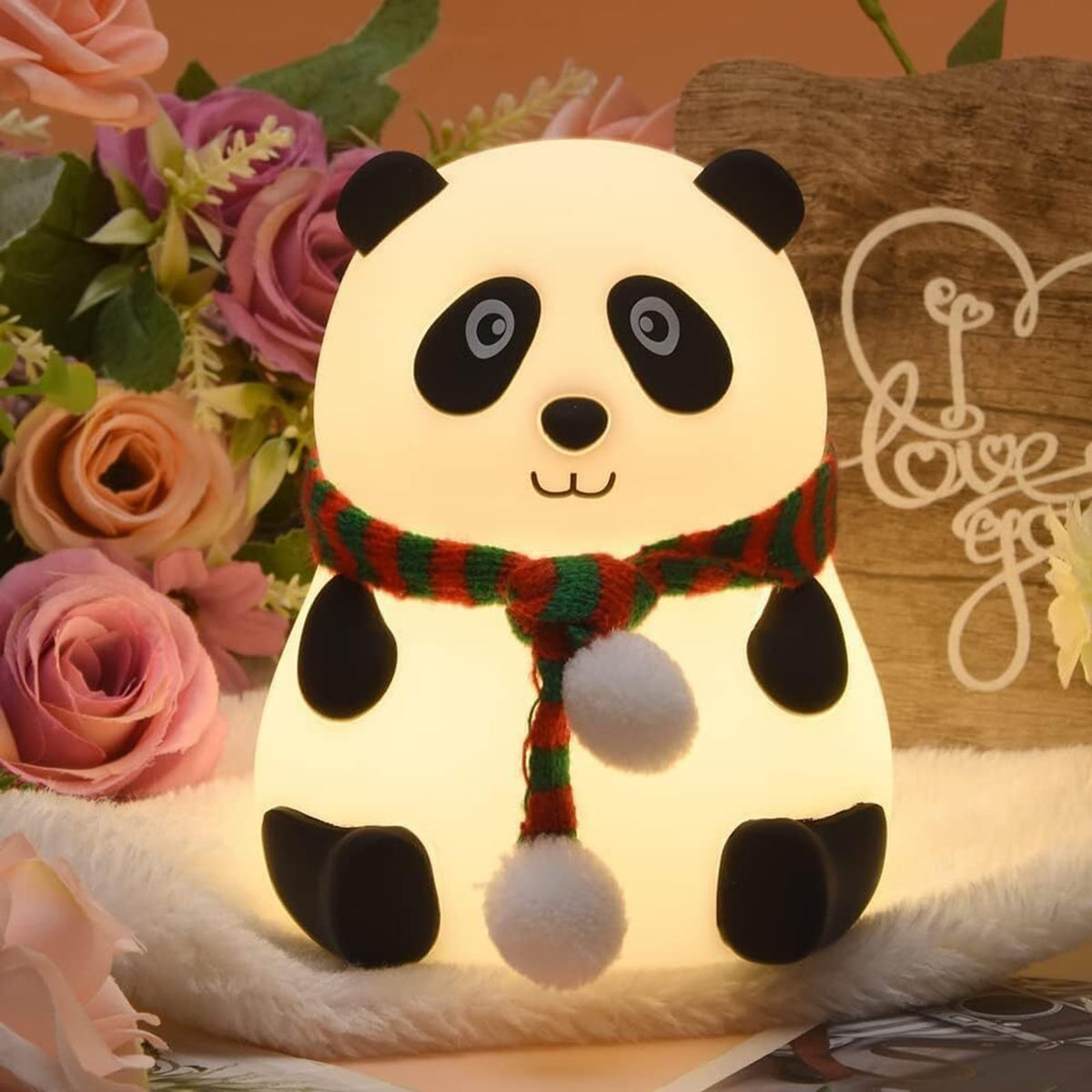 Panda Night Light LED Lamp with Soft Glow