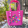 Silicone Tote Bag with Cute Charms