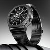 Fire-Boltt Obsidian 33.5mm (1.3 inch) AMOLED, Bluetooth Calling, Stainless Steel Design Smartwatch (Black Strap, Free Size)