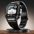 Fire-Boltt Retro 39.1mm (1.54) Display, Bluetooth call, Voice Assistance, Steel Straps Smartwatch (Black Strap, Free Size)