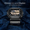 Fire-Boltt Retro 39.1mm (1.54) Display, Bluetooth call, Voice Assistance, Steel Straps Smartwatch (Black Strap, Free Size)